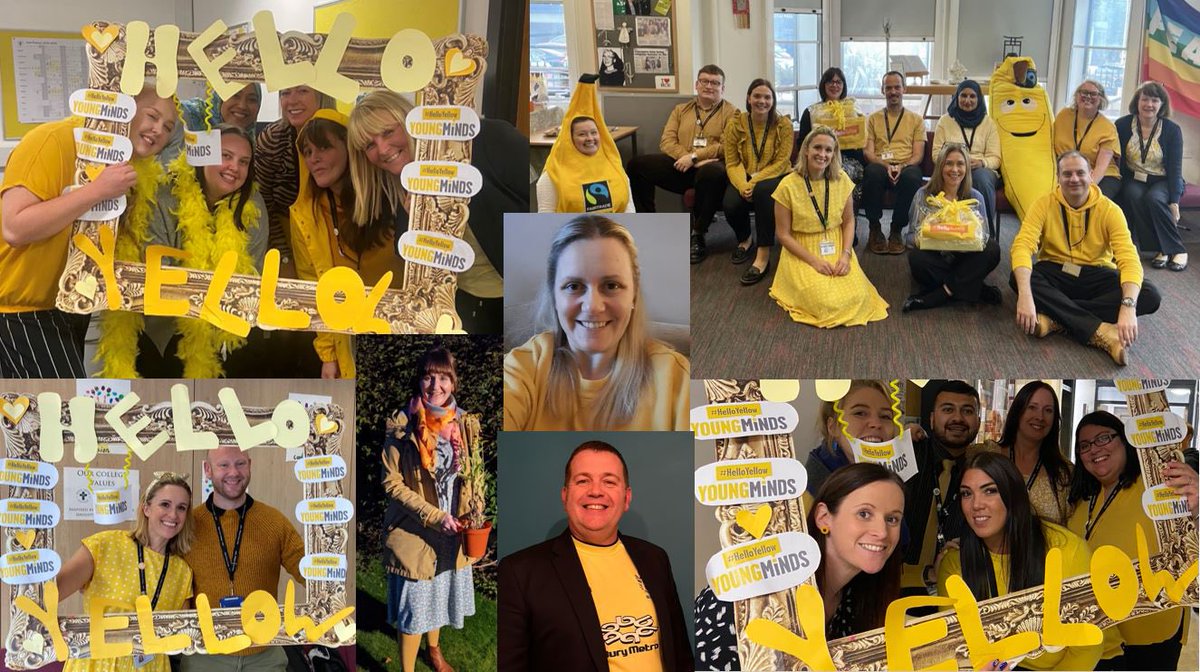 srcholycross's tweet photo. Showing our solidarity and enjoying #HelloYellow for @YoungMindsUK #WorldMentalHealthDay @HolyCrossBury https://t.co/XvmT4sYhQL