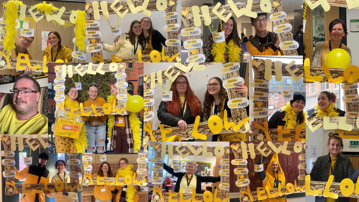 srcholycross's tweet photo. Showing our solidarity and enjoying #HelloYellow for @YoungMindsUK #WorldMentalHealthDay @HolyCrossBury https://t.co/XvmT4sYhQL
