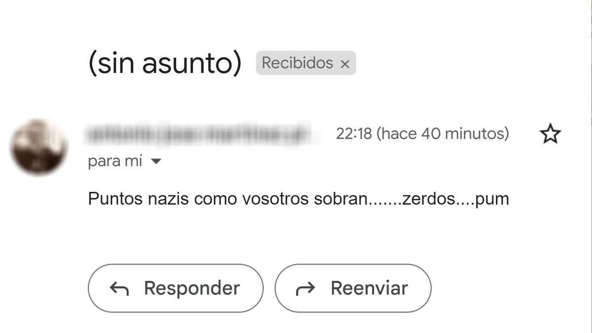 LosMeconios's tweet photo. Decenas de estos "bonitos" mensajes son lo que han provocado las mentiras de Àngels Barceló, TVE y todos los medios de comunicación que, de manera intencionada, han sacado de contexto la frase de una parodia y han alimentado el #BuloDel36.

Si nos pasa algo, serán responsables. https://t.co/OT1saH7g9T