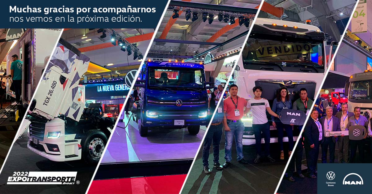 VWMANTruckBus's tweet photo. ¡Gracias por acompañarnos en esta edición de #ExpoTransporte ANPACT 2022! ¡Gracias por elegirnos como su marca preferida para el transporte!. Nos vemos en la siguiente edición.
#VWcamiones #CamionesMAN #VWbuses #BusesMAN https://t.co/TqCHGM7LDI