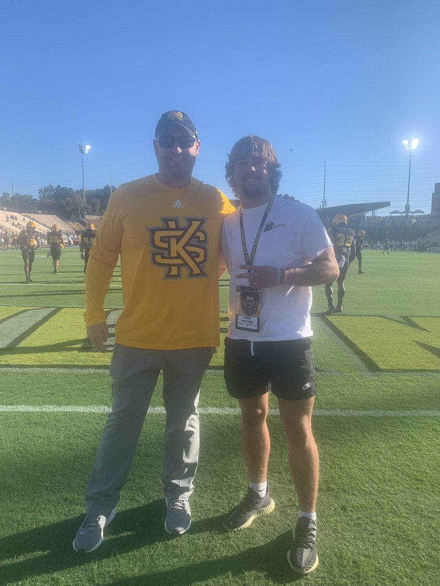 Had a great visit this past weekend at Kennesaw State!! Thank you <a href="/CoachLiamKlein/">CoachLiam Klein</a> and <a href="/TimGlanton/">Coach Tim Glanton</a> for taking the time to talk to me!! Would love to be back soon!! <a href="/kennesawstfb/">Kennesaw State Football</a> @KSUEATzone <a href="/CoachGregHarris/">Greg Harris</a> <a href="/BradleyBearsFB/">Bradley Football</a>