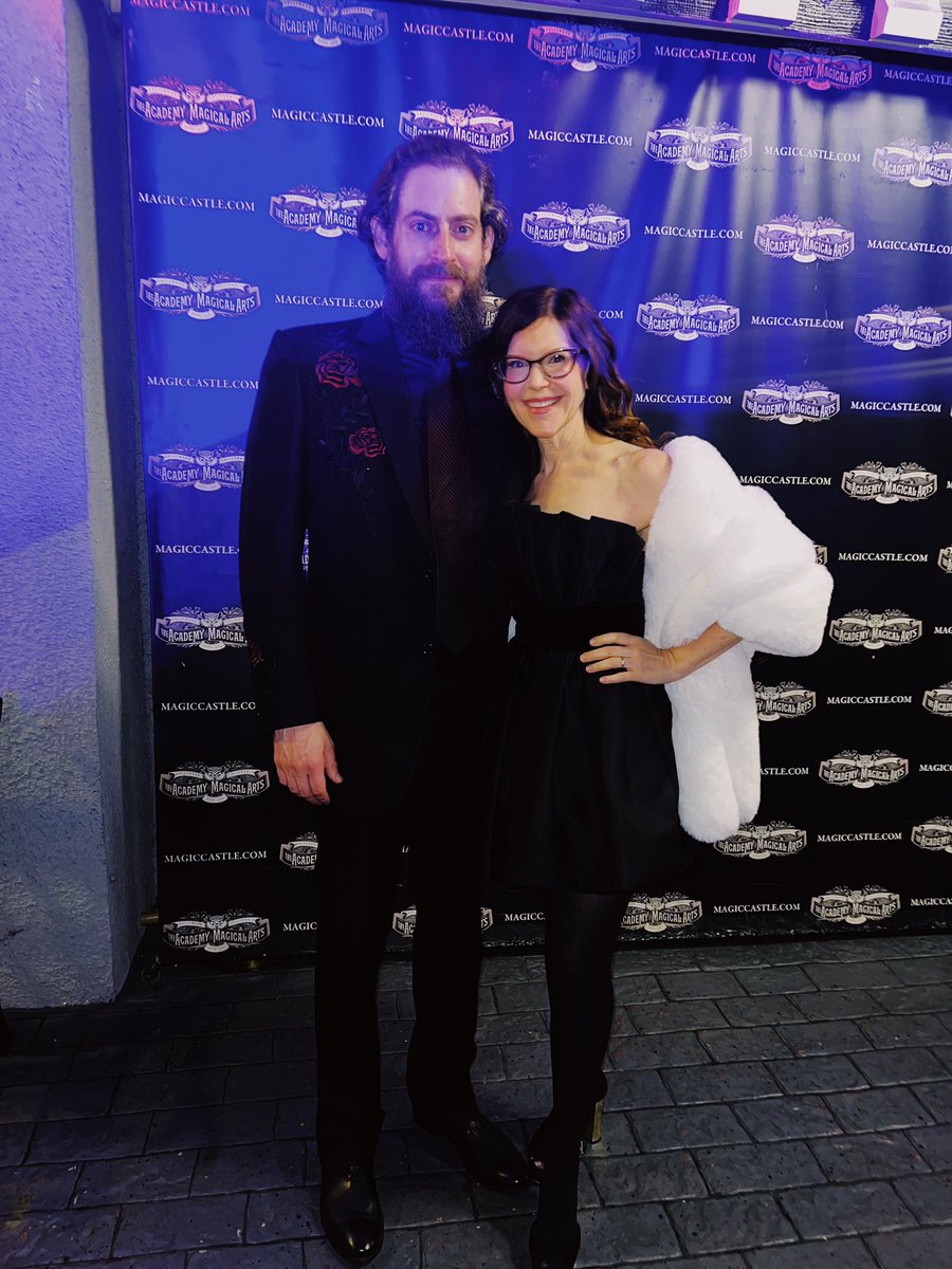 At the <a href="/MagicCastle_AMA/">The Magic Castle</a> with my husband <a href="/RoeyHz/">Roey Hershkovitz</a> last night to see our friend <a href="/handsomerjack/">Handsome Jack</a>!