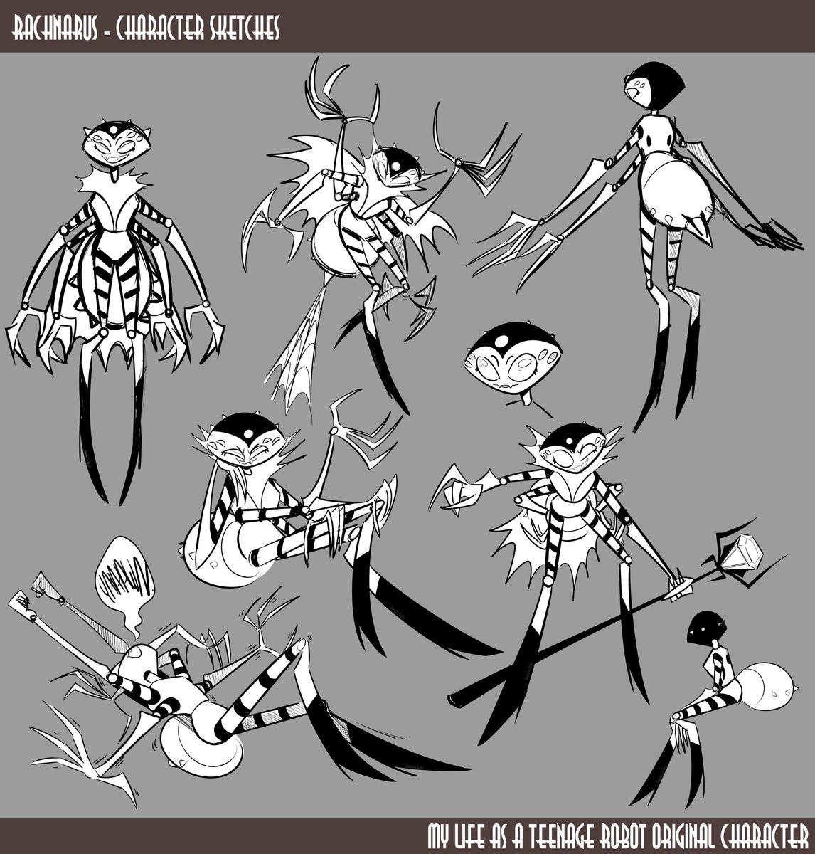 The main villain for my personal storyboard project! Her name is Rachnarus!

#mlaatr #mylifeasateenagerobot #OC #artist 