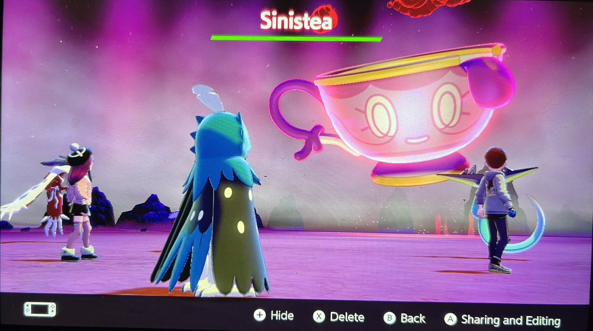 CherryNova86's tweet photo. ✨Wow did a Sinistea raid and he turned out shiny, on top of that I noticed it has the stamp!! So excited about this one! 😁🥰#PokemonSwordShield #shiny #ShinyPokemon #rareshiny https://t.co/R7fuDcwUf1