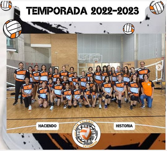 CV_Catarroja's tweet photo. #ClubVoleibolCatarroja fa història de nou al presentar als seus equips de competició inf i cad fem de #voleibol @fvbcv al #ColegioLarrodé en #Catarroja. Molta emoció en el nostre retorn! #Forn_El_Progrés #Academia_Index  
#Sompoble #Somvòlei #CEIP_Vil·la_Romana #Massanassa #Albal https://t.co/h0cfhfqZ9s