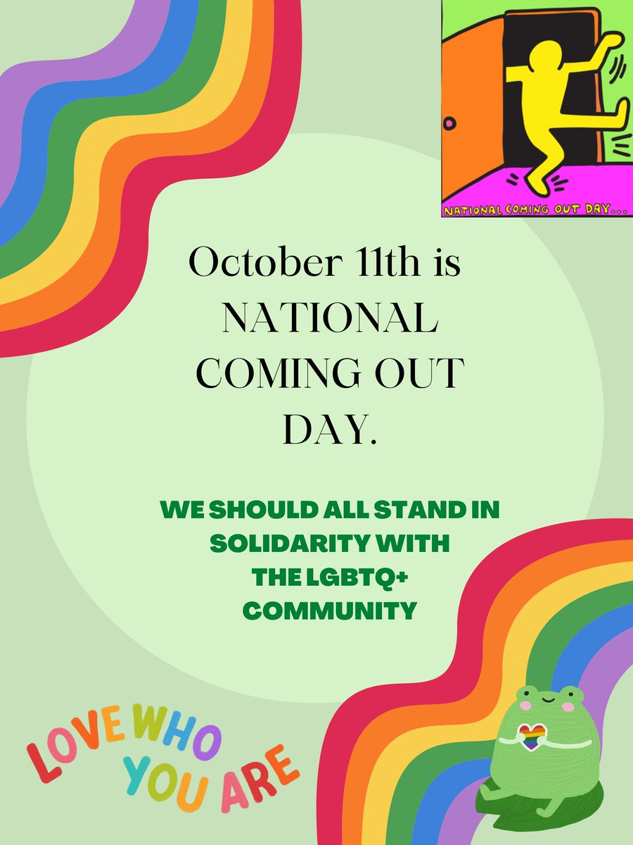 October 11th is National Coming Out Day!