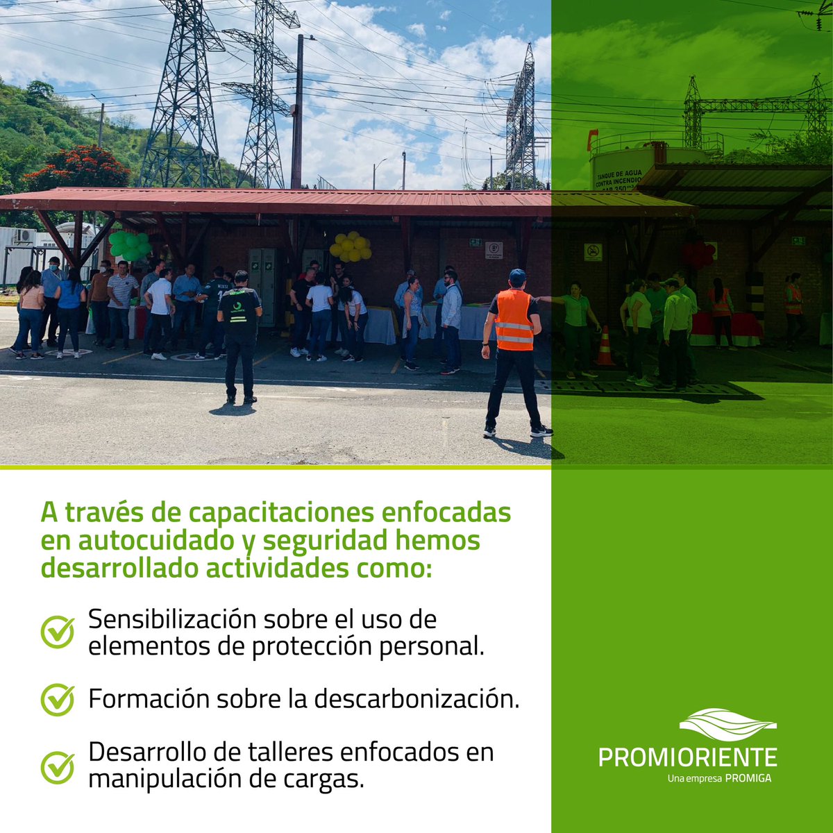 promioriente's tweet photo. Conoce algunas de las iniciativas que realizamos al interior de nuestra compañía para verlar por el cuidado y bienestar de los #ColaboradoresPromioriente.
#Bienestar #Salud #Promioriente #EmpresasPromigas https://t.co/rESPBlantb