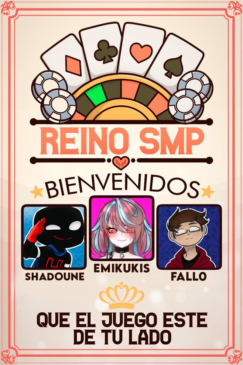 ReinoSmp's tweet photo. Último equipo en llegar al #ReinoSMP 

¡Bienvenidos! @Shadoune666 @Emikukis @FalloSinSonido https://t.co/BERAqrBHbM