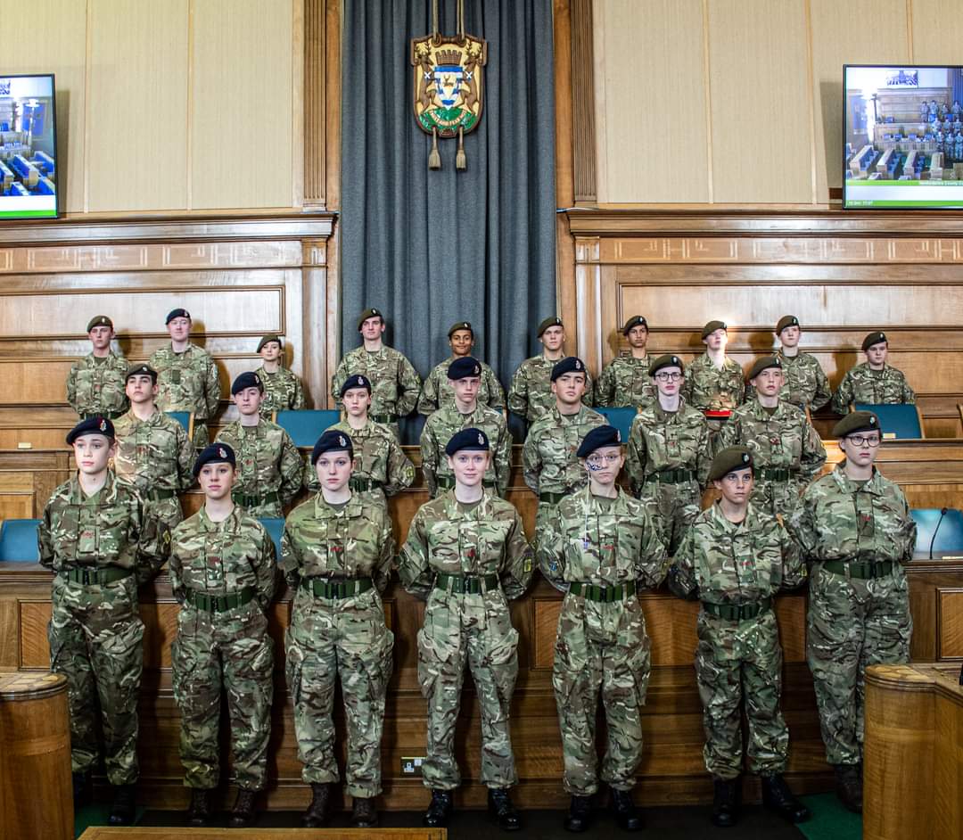 Beds &amp; Herts ACF helping out at the British Empire Medal awards this afternoon with <a href="/hertslieutenant/">The Lord-Lieutenant of Hertfordshire</a> #armycadetsuk #bhacf #gofurther