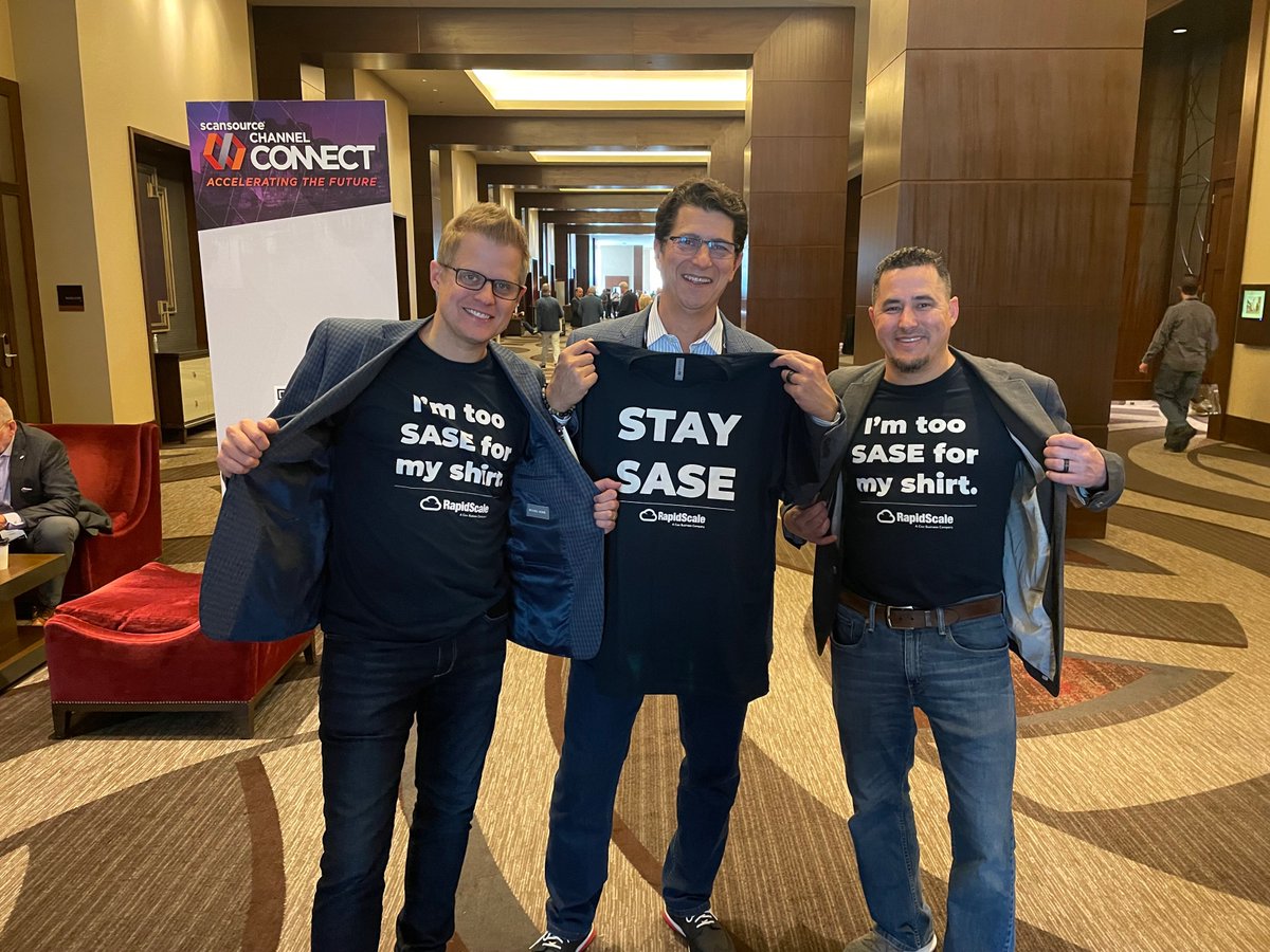 Rapid_Scale's tweet photo. Things got #SASE at @ScanSource #ChannelConnect2022 last week! Our partners and @IntelisysCorp friends were out in full force.

We had a blast connecting with you all - especially introducing you to our brand new Managed SASE offering. More on that here >> https://t.co/VxNPaqn5Uq https://t.co/Fmq96GEF5v