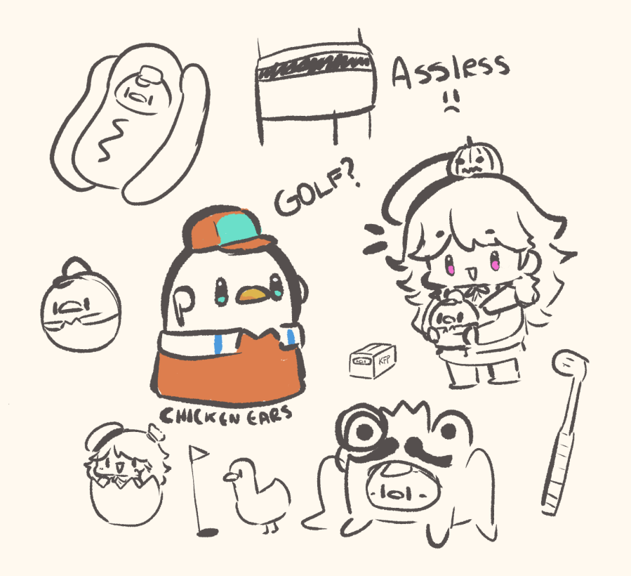 chicken wearing airpods and other doodles

#ArtsOfAshes #KFP 