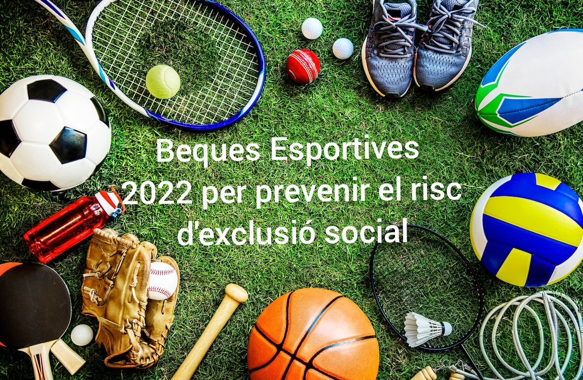 ajmontbui's tweet photo. 👉Ja podeu demanar les beques esportives per prevenir el risc d'exclusió social.

❗Podeu tramitar la sol·licitud de forma telemàtica o presencialment.

📆El termini clou el 9 de novembre
#infoMontbui #ajut #esport https://t.co/FGsMoshK2h