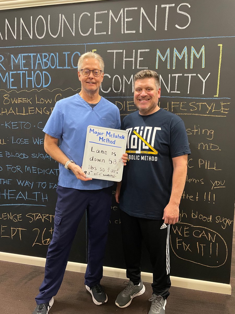 Steven_Major's tweet photo. Monday Motivation! Lane is down 58 lbs and taken 9 inches off his waist! Join the Major Metabolic Method and start your health and fitness journey today!
#MajorMetabolicMethod #Fitness #healthandwellness #weightloss https://t.co/yQl9hLMsJ9
