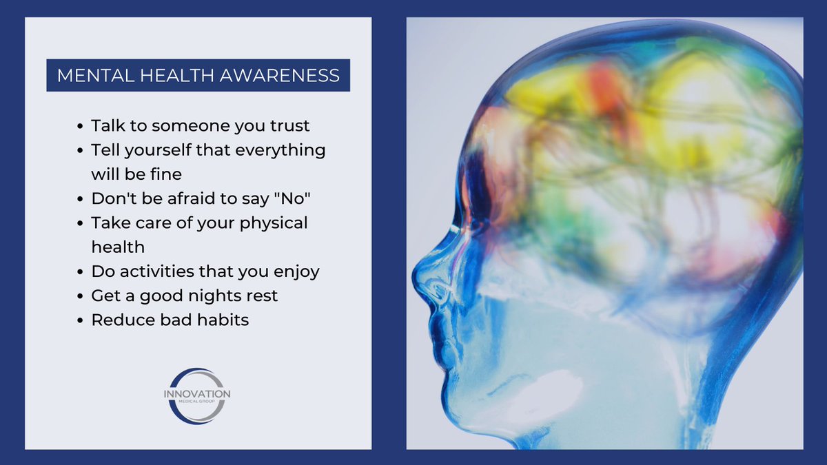 IMGSouthWest's tweet photo. RT It is #MentalHealthAwareness today; we wanted to share some ways you can begin taking care of yourself 🥰

#mentalhealthmatters #mentalhealthday #mentalhealthmonday https://t.co/j2Ew46nT9k