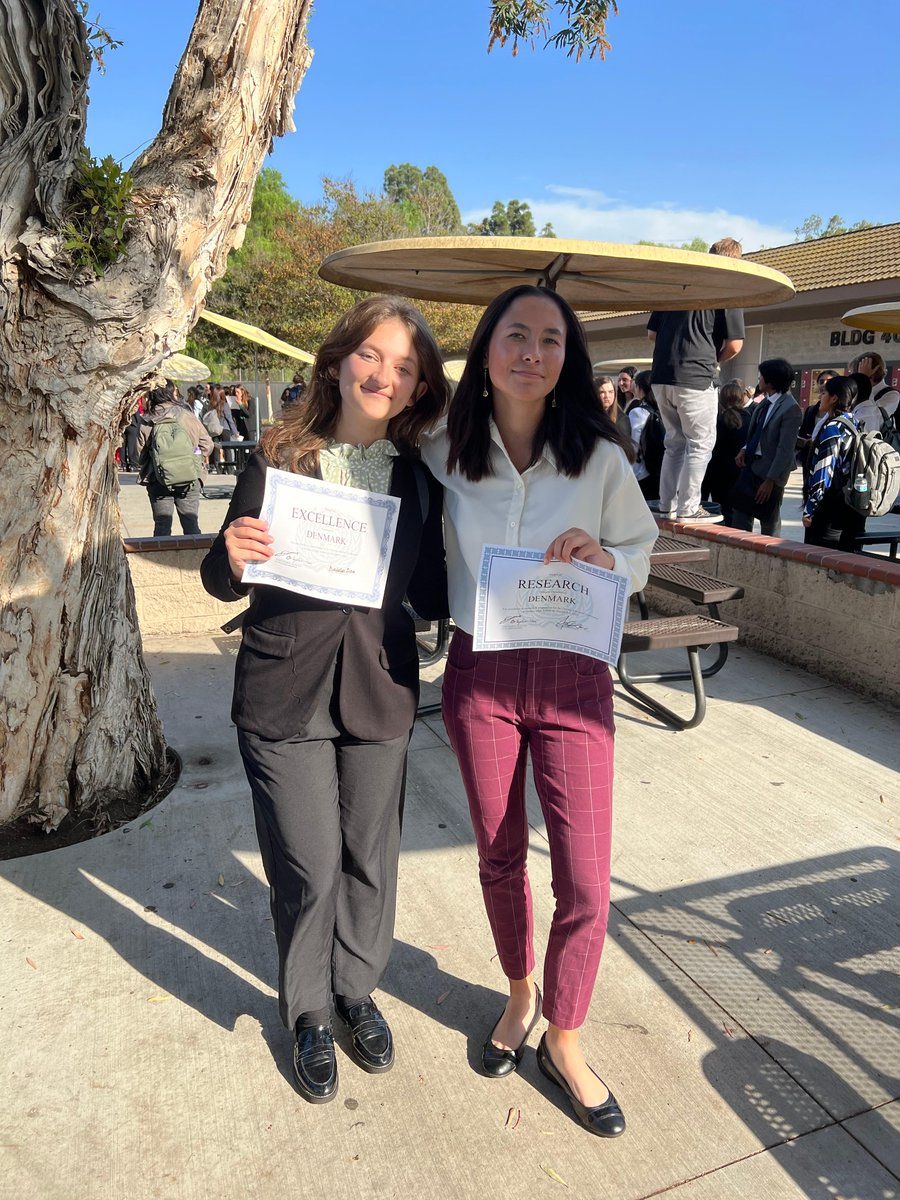 Congratulations to the Model United Nations (MUN) Club for their representation of Denmark in the competition over the weekend. Both Kayla Ramirez and Sara Letson received awards. Sara was awarded for her Excellence and Kayla was awarded for her Research.