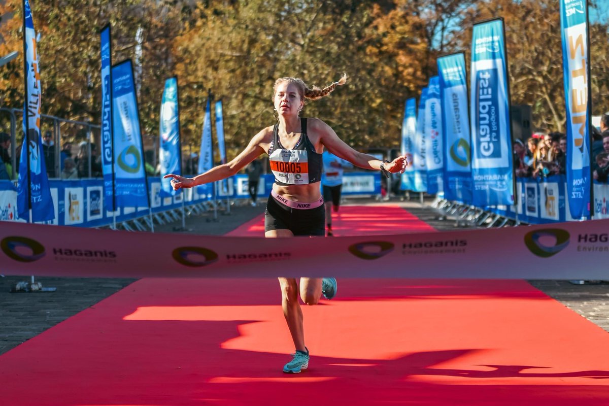 MarathonMetz's tweet photo. Nos vainqueurs H et F 2022, sur marathon et 10km Haganis. 👏 https://t.co/Jt8SxIfvcx
