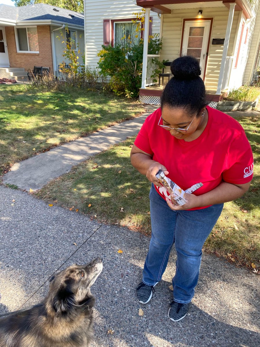 North Memorial FCU picked up trash, handed out care kits to those in need as well as candy bars. #CUForwardDay