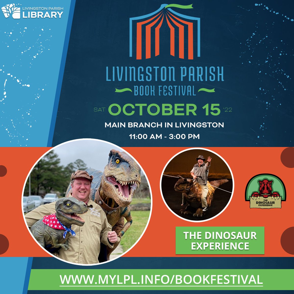 mylplinfo's tweet photo. Five... Days... Away! #mylpl #LPBookFest
-
We are just five short days away from the return of the Livingston Parish Book Festival!
https://t.co/pxzjHeqhm8 https://t.co/FiwhHwBb1v