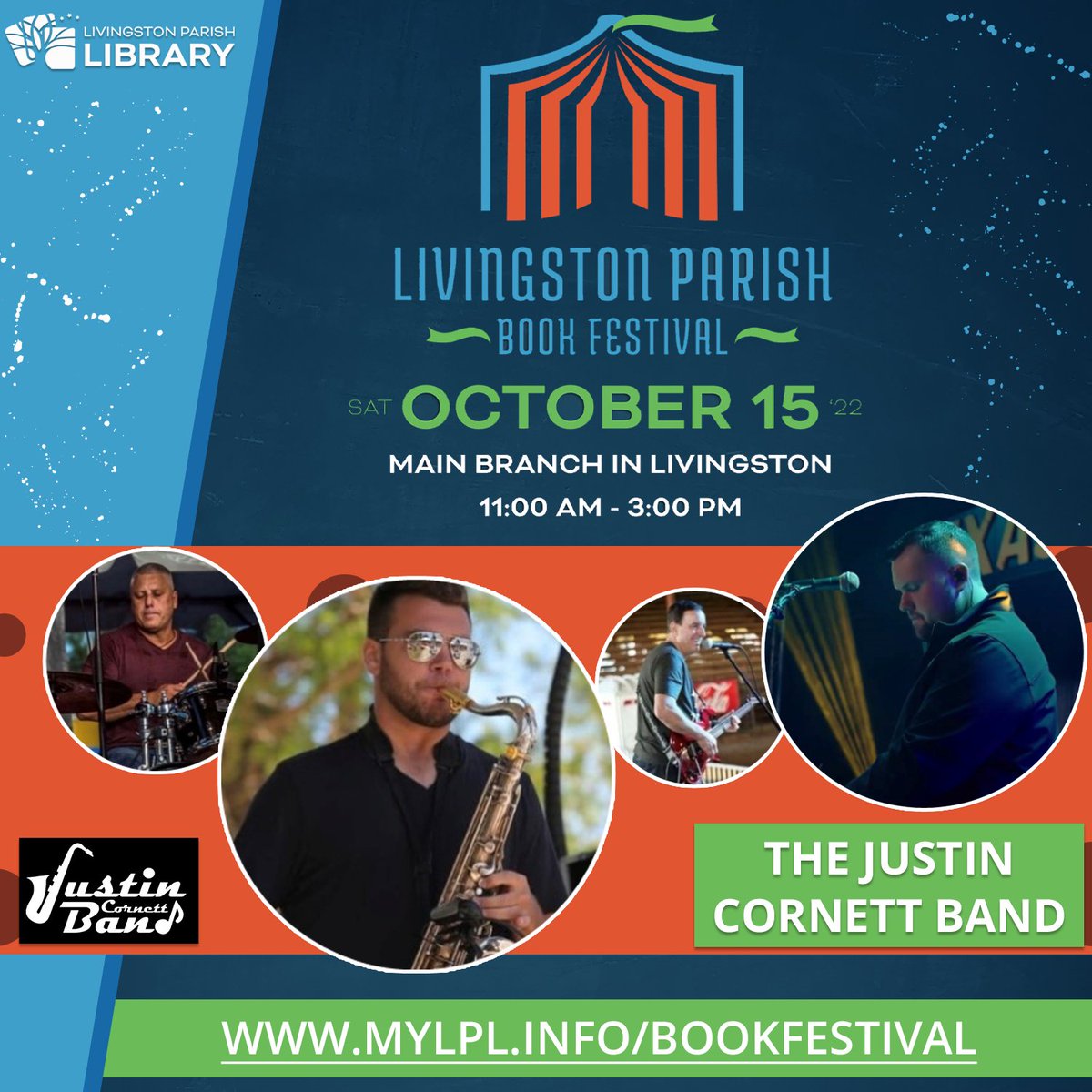 mylplinfo's tweet photo. Five... Days... Away! #mylpl #LPBookFest
-
We are just five short days away from the return of the Livingston Parish Book Festival!
https://t.co/pxzjHeqhm8 https://t.co/FiwhHwBb1v