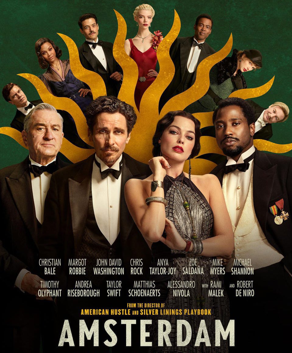 PopBase's tweet photo. David O. Russell’s ‘Amsterdam’ is projected to lose nearly $100 million, Deadline reports. https://t.co/7xJsUqVm8E