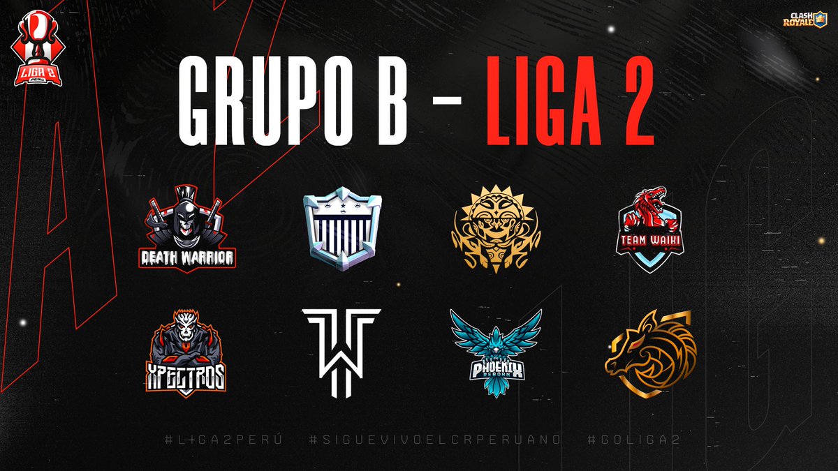 LIGA 2 PERร (@liga_2pe) on Twitter photo #CR | #Grupos
Presentamos el Grupo B de los equipos nacionales que estarรกn participando en la <a href="/Liga_2PE/">LIGA 2 PERร</a> ๐ต๐ช๐
Bienvenidos๐๏ธ
<a href="/DeathWarriorCR/">ยฉยฎDeath Warrior</a>
@AlianzaLimaCR
<a href="/Inkarri_ESports/">Inkarri eSports</a>
<a href="/TeamWaikiPE/">TEAM WAIKI</a>
<a href="/XpectrosCr/">Xpectros</a>
<a href="/TwEsportsCR/">TW Esports</a>
<a href="/PhoenixRebornGG/">Phoenix Reborn</a>
<a href="/GoldSRiders/">๐ฎ๐๐๐
โ๐ ๐น๐๐
๐๐๐</a>
#GoPeru #Liga2 #CR | #Grupos
Presentamos el Grupo B de los equipos nacionales que estarรกn participando en la <a href="/Liga_2PE/">LIGA 2 PERร</a> ๐ต๐ช๐
Bienvenidos๐๏ธ
<a href="/DeathWarriorCR/">ยฉยฎDeath Warrior</a>
@AlianzaLimaCR
<a href="/Inkarri_ESports/">Inkarri eSports</a>
<a href="/TeamWaikiPE/">TEAM WAIKI</a>
<a href="/XpectrosCr/">Xpectros</a>
<a href="/TwEsportsCR/">TW Esports</a>
<a href="/PhoenixRebornGG/">Phoenix Reborn</a>
<a href="/GoldSRiders/">๐ฎ๐๐๐
โ๐ ๐น๐๐
๐๐๐</a>
#GoPeru #Liga2