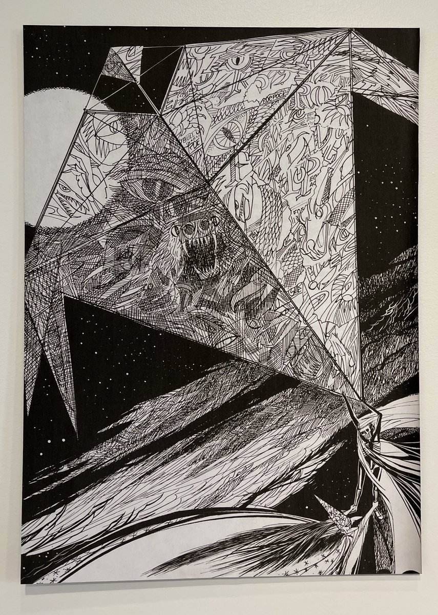 Checking out an IUPUI exhibition of Joseph Mugnaini illustrations for various Ray Bradbury stories, including THE HALLOWEEN TREE, THE JAR, and TOUCHED WITH FIRE