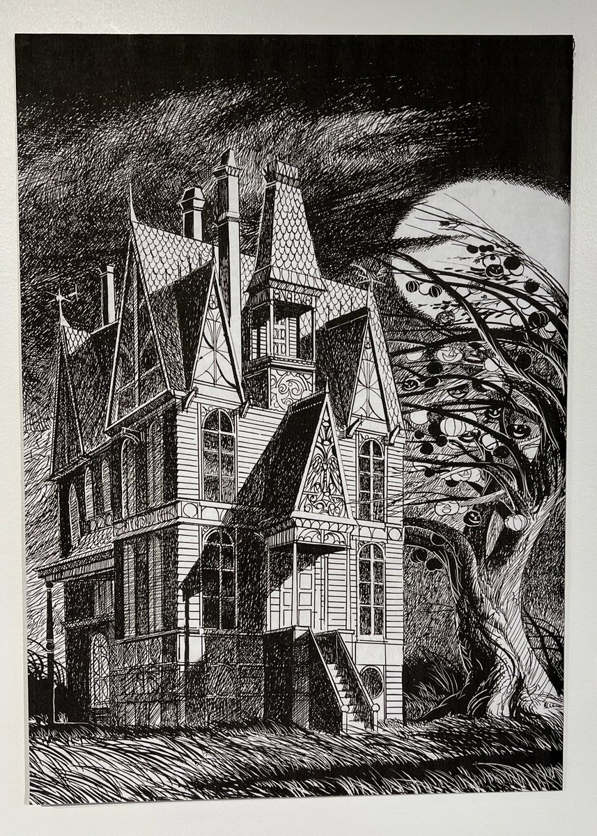 Checking out an IUPUI exhibition of Joseph Mugnaini illustrations for various Ray Bradbury stories, including THE HALLOWEEN TREE, THE JAR, and TOUCHED WITH FIRE 