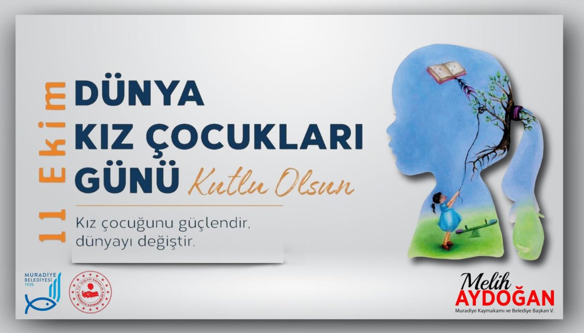KaymakamAydogan's tweet photo. Bugünün çocukları, geleceğin aydınlık yarınları olan kızlarımızın 11 Ekim Dünya Kız Çocukları Günü'nü kutluyorum. 🌸 https://t.co/FVbGY4y17Y
