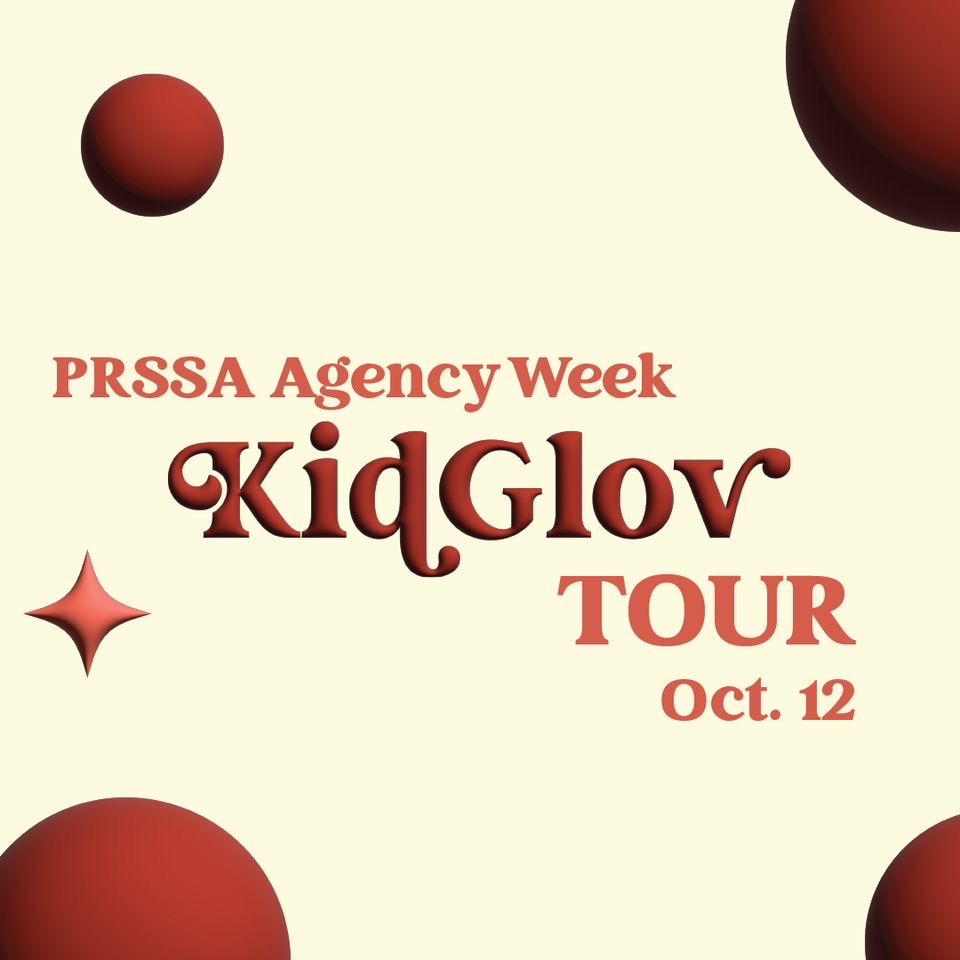 unlprssa's tweet photo. Agency week!
•
Join us this week as we tour @kidglov, a local full-service marketing, branding and advertising agency. Meet us on Wednesday, October 12th at 5 p.m. in Andersen Hall Lobby or at kidglov for a tour. We will be touring and more.
•
We hope to see you all there! https://t.co/rTMzZctHVB