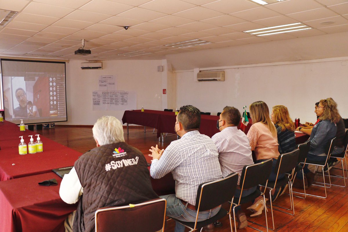 INEA_Mich's tweet photo. Para dar cumplimiento a las acciones para la Instalación del Sistema Integral de Almacén Central (SIACE), #INEAMich, participó en la Videoconferencia Nacional, con el fin de homologar la documentaciónel proceso de recepción, registro, resguardo y distribución de bienes. https://t.co/IaGZrZhY9u