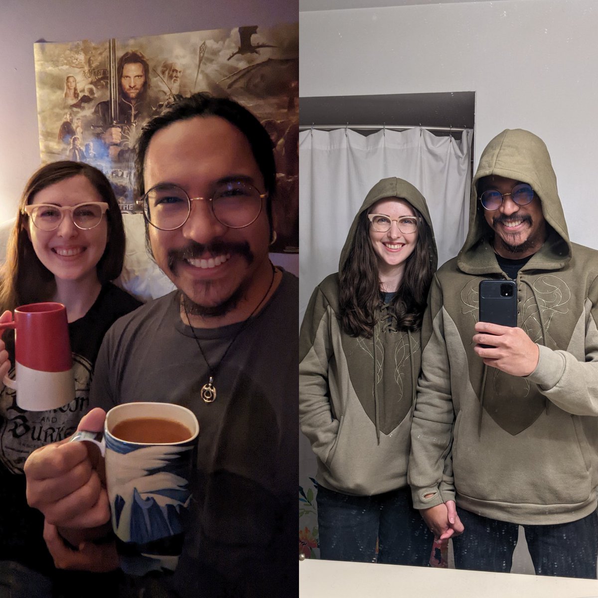 For posterity:

So... we were a bit busy being gross watching cheesy vampire shows and wearing matching LotR hoodies, but 3 years ago last Saturday, <a href="/dianalavelle/">Diana</a> and I had our very first date, that  wasn't a date BUT TOTALLY WAS A DATE 💕

Happy First Date Anniversary, babe 💜