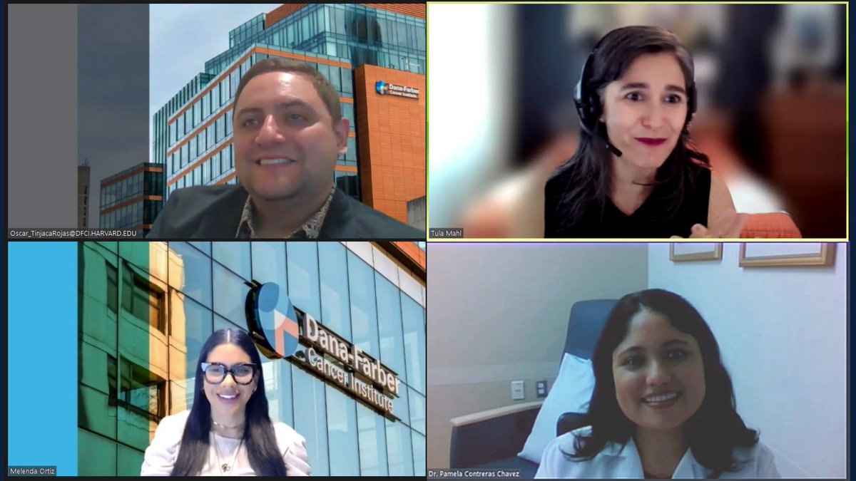 Honored to participate as a panelist for the “Sharing Our Stories” series that @DanaFarber Mosaic held in celebration of National Latinx/Hispanic Heritage Month

#SurvOnc #GlobOnc #IMG #OncMedEd #ProudtobeGIM #HOFellows #LatinasinMedicine #LatinxHeritageMonth