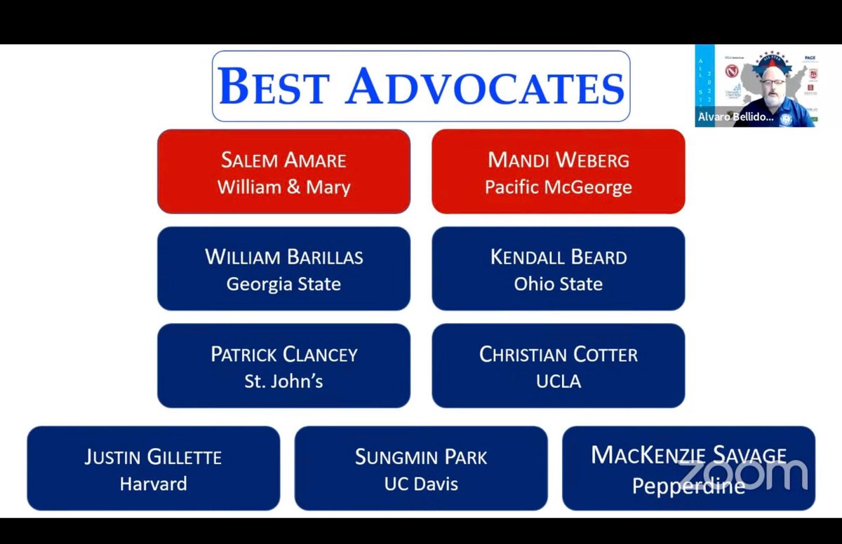 PacificMcGeorge's tweet photo. Alec Watson, Mandi Weburg, Holly Pounders, &amp; Darrin Baluyot won Region Three of the All-Star Bracket &amp; will be competing at the National Finals in November. Congratulations to Weburg, who was one of two advocates out of 360 competing, received Best Advocate. #McGeorgeProud https://t.co/IfnLiivuSB