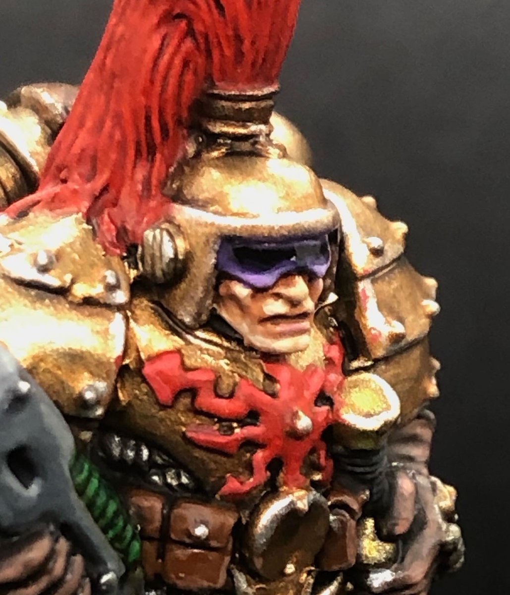 NugginsOak's tweet photo. Tad bit late to the party but I needed to make sure I got this old boi just right. Happy belated birthday Warhammer 40000!
#35yearsof40k https://t.co/2TKzbrJQ04