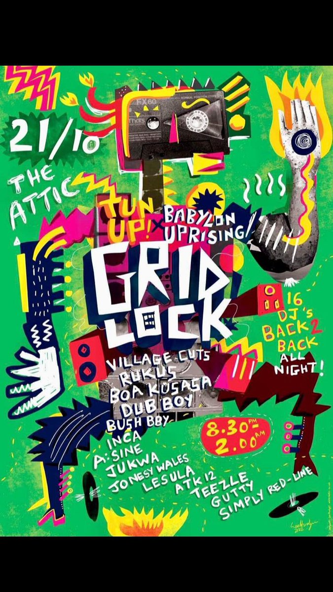 BabylonUprising's tweet photo. 📡 URGENT 📡
This is ALL night, 
ALL Babylon Uprising DJs
Tun Ups! 8th birthday &amp; one of Bristol’s long standing godfathers b’days (IYKTYK) 
1 for 1 &amp; one less than too many DJs &amp; a night of promised good music - why miss a
RARE chance to see the Uprising outside of @glastonbury https://t.co/id42TjnPy8