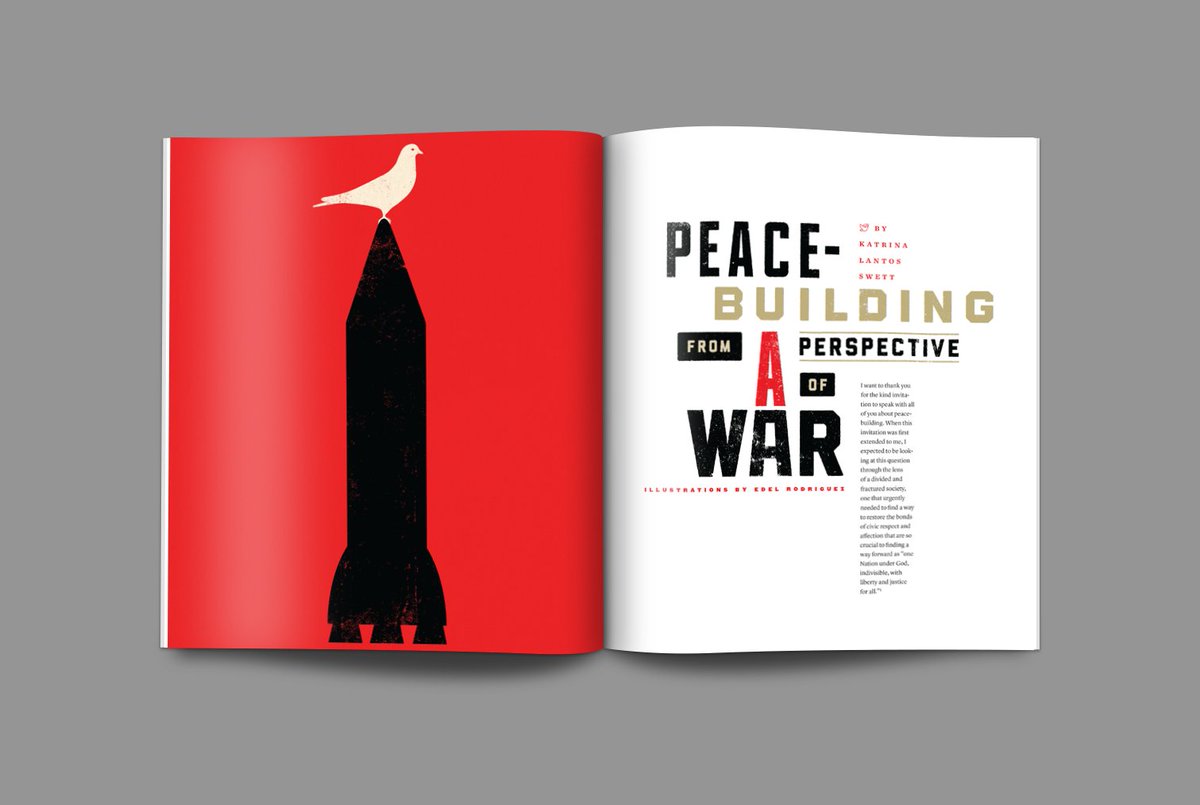 byu_bc's tweet photo. Congrats to @BYULaw for inclusion in the @AIGASLC 100 design show for our spread in their BYU Advocate magazine. Illustration: @edelstudio You can see all the winners at an exhibit, Oct. 17–21, at Brand + Aid, 933 S Edison St, Suite 100, SLC. https://t.co/pNdiXZTot8
