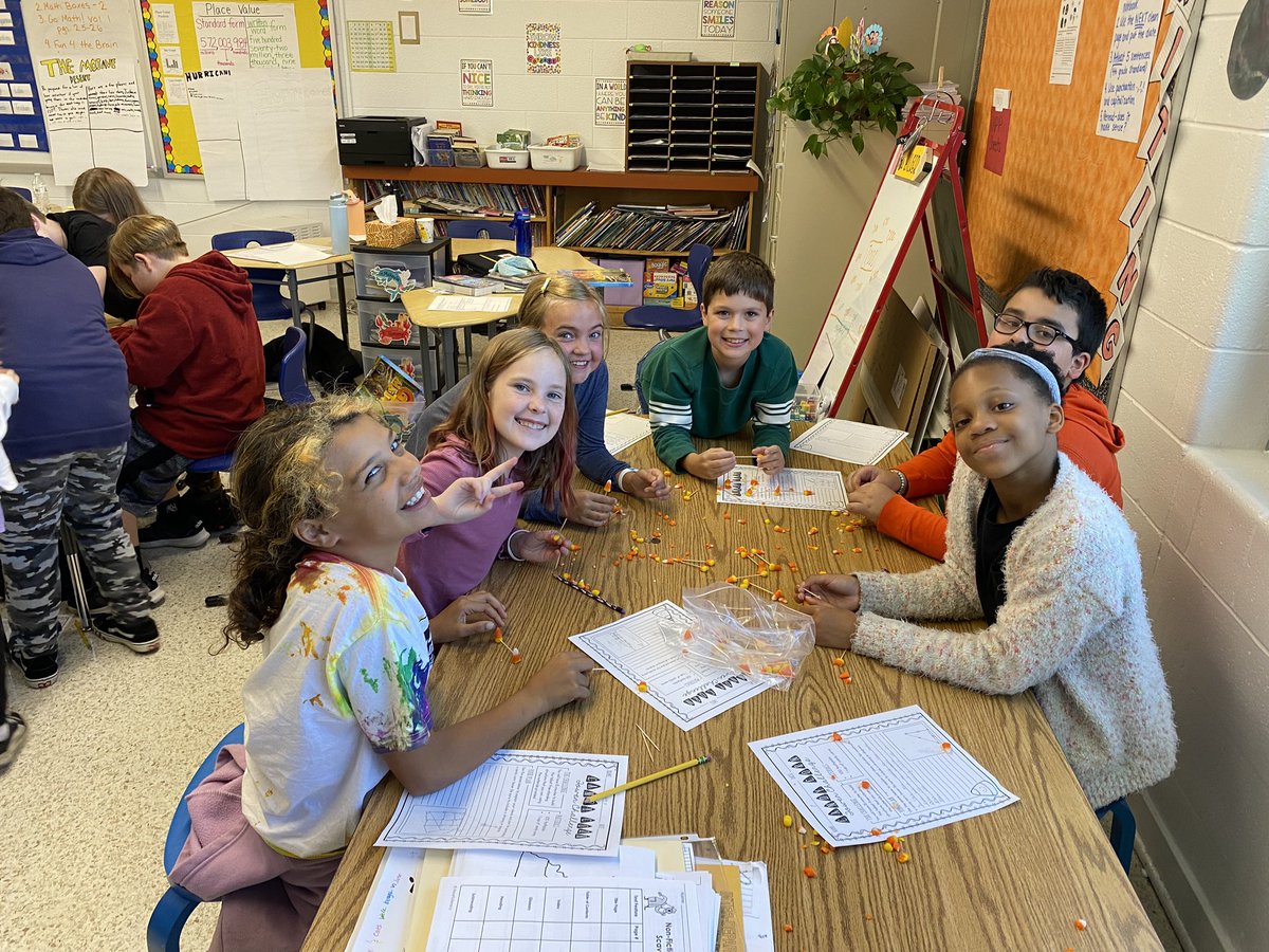 mrsbucketfiller's tweet photo. Fourth graders are using their growth mindset to create structures out of candy corn and toothpicks 🎃Their cooperation skills were on point this month!  Hands on learning is fun! @soaringin4th @jduggzzz @Principal_PES @Providence_ES https://t.co/7wX52qrD3L