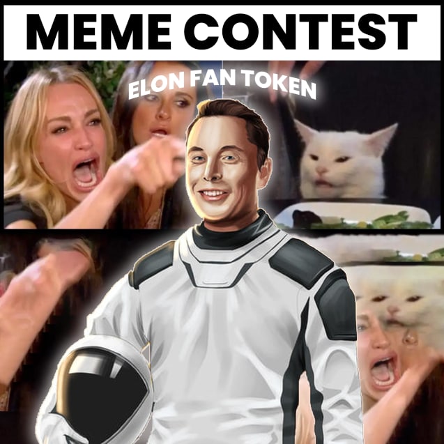 ElonFanTokenBsc's tweet photo. MEME CONTEST 
1. 50$
2. 25$
3. 25$

Tweet your meme with hashtags: 
#EFT #bsc #elonmusk #crypto #meme #Giveaway 

Live for 24hr! 
Winners annouced via this thread https://t.co/j446C3uFv3