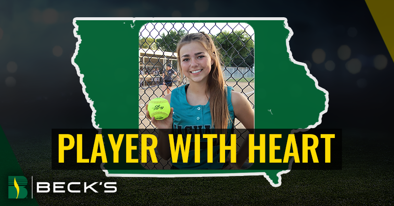 brownfield's tweet photo. @BecksHybrids congratulates this week's Player With Heart, Ellie Nolte for her commitment and passion on the field and beyond! To learn more listen to Ellie's full interview.