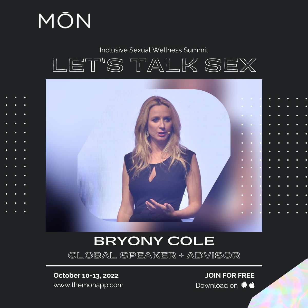 TheMONApp's tweet photo. Thank your @bryonycole from @sextechschool @futureofsexshow for dropping by!
JOIN FOR FREE: https://t.co/TEwp3Cbqnk
#LTSSummit2022 #themonapp #bryonycole #sextech https://t.co/CtjiSdGXDa
