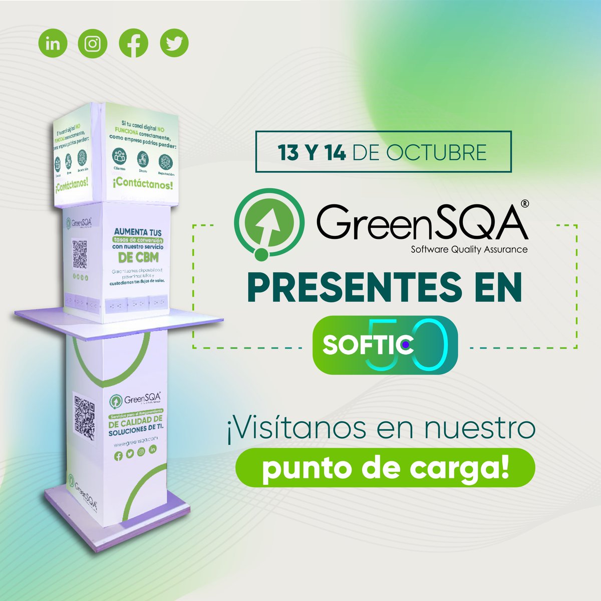 Estaremos presentes en el #SOFTIC 5.0 el 13-14 de Octubre.
El congreso más importante de la industria TIC en Colombia donde se buscan establecer nuevas conexiones y abrir nuevas posibilidades internacionales para los exportadores de software colombianos.
#SOFTIC #tecnología