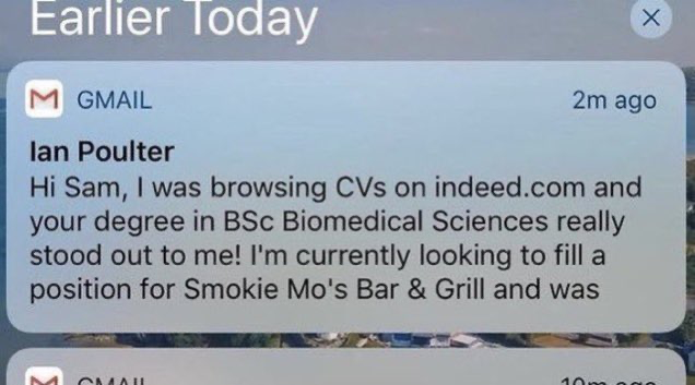 The_Onset_'s tweet photo. And this is why we must read, think and edit before we hit send! If ever the Oh no, oh no, oh no no no no song was relevant! 🤦‍♀️🤦Have you ever been on the receiving end of something like this? 

#CVs #recruiterjokes #recruiterhumour #itsfunnybecauseitsaccurate https://t.co/6gjivCziE2