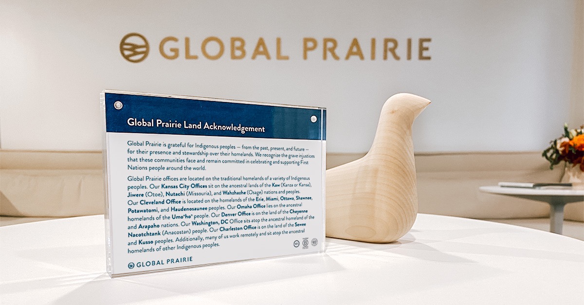 globalprairie's tweet photo. Our U.S. offices now display land acknowledgement plaques recognizing the traditional homelands where our offices reside.​

​Learn more about the area you live and work: https://t.co/aGizx5EXyE​

#IndigenousPeoplesDay https://t.co/5QDUiQpwFP