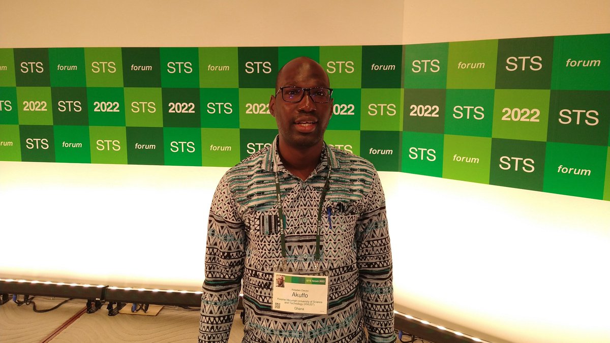 I was nominated by the World Academy of Sciences <a href="/TWASnews/">TWAS - The World Academy of Sciences</a> as a young African scientist <a href="/TWAS_SAREP/">TWAS-SAREP</a> to participate in the Future Leaders Programme <a href="/stsforum/">STS forum</a> 2022 in #kyoto #Japan. Thank you, <a href="/JST_info/">JST 科学技術振興機構</a>, for the travel support.