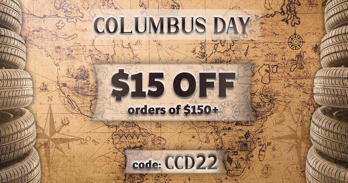 prioritytire's tweet photo. Columbus Day Sale!

Shop for tires from our vast inventory and get $15 OFF on orders above $150! 
https://t.co/bKNoHgmOTx

#columbusday #columbusdaysale #october10 #tiresale #tirediscount #tire #tyre #prioritytire #tireshop #discoveries #christophercolumbus https://t.co/Uk0v12CUGg
