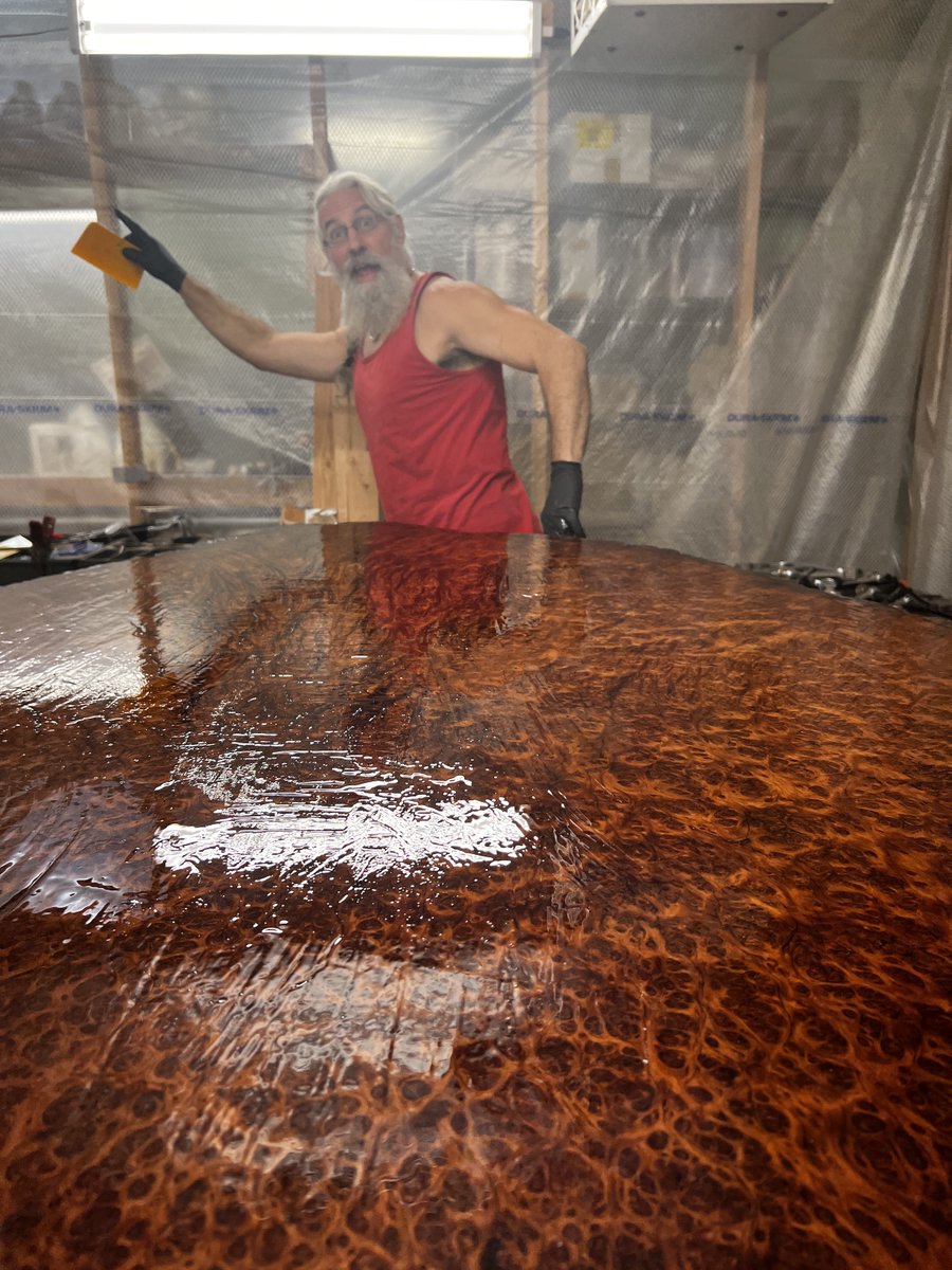 fusionflatworks's tweet photo. We're having so much fun creating a stunning custom table for one special client who brought in his own wood!
#fusionflatworks #custom #customfurniture #furniture #heirloomquality #functionalart #artistry #fun #worklife #slab #wodwork #epoxy #epoxyart #woodfurniture #woodart https://t.co/GBrPtE7D3O
