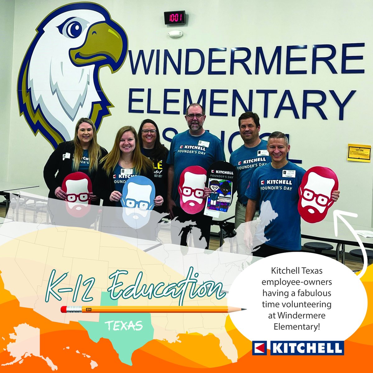 KitchellCos's tweet photo. #Kitchell Texas employee-owners love giving back to the local communities where they live and work! We were thrilled to participate in a wonderful community service event at Windermere Elementary in @pflugervilleisd. #kitchellgivesback isn't just a hashtag - it's a way of life! https://t.co/L3ejHmoLYa