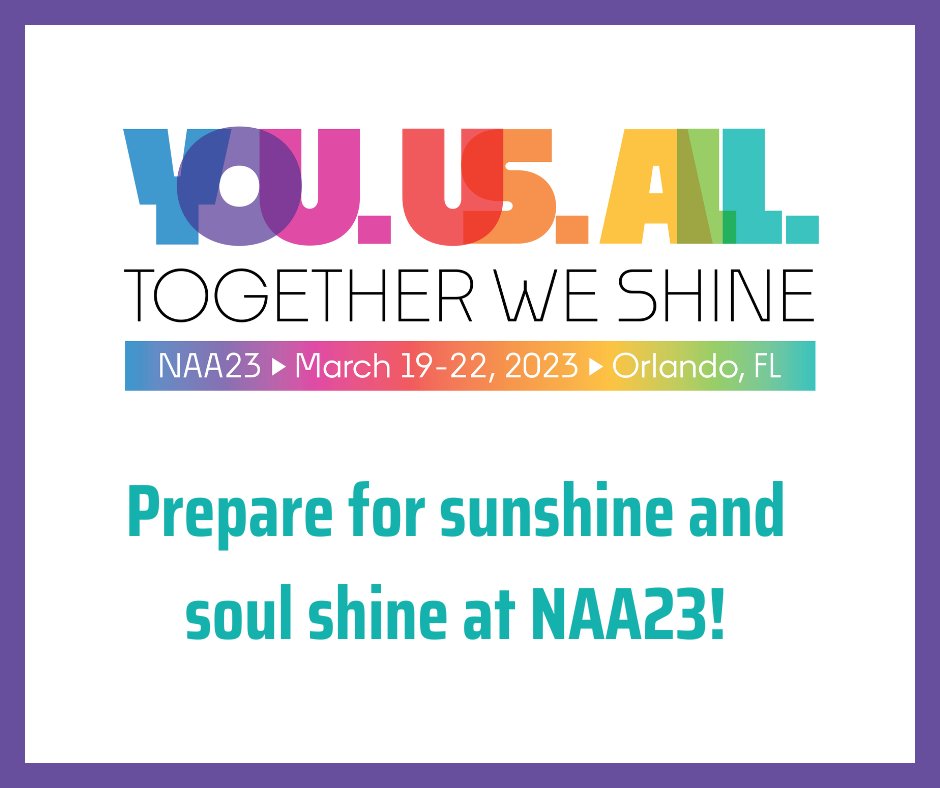 NatlAfterSchool's tweet photo. It’s the event of the year for #OSTProfessionals. It’s warm. It’s welcoming. It’s the community gathering where we can all shine! It’s #NAA23 Convention, March 19-22, 2023, in Orlando, Florida. Register Today! https://t.co/Zz1cW56M7H https://t.co/zjwJsyjOFO