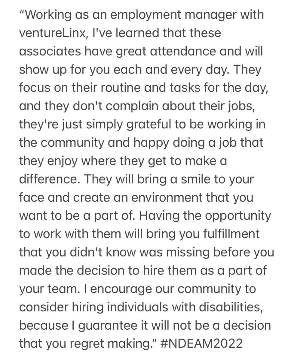 ventureLinx's tweet photo. Check out what our employment manager, Amanda Ahrens, has to say about hiring individuals with disabilities! https://t.co/Udnsc7J54j
