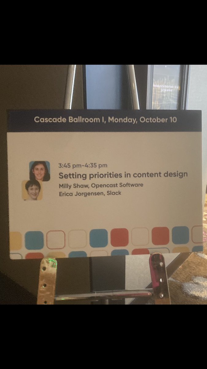 JorgensenErica's tweet photo. Looking forward to this #ButtonConf panel on prioritization with @millyshaw!! See you soon! https://t.co/RebMjPHtCC
